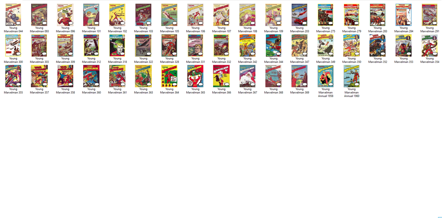 Young Marvelman - The Comic Book Collection on DVD-ROM - 48 Issues +Annuals