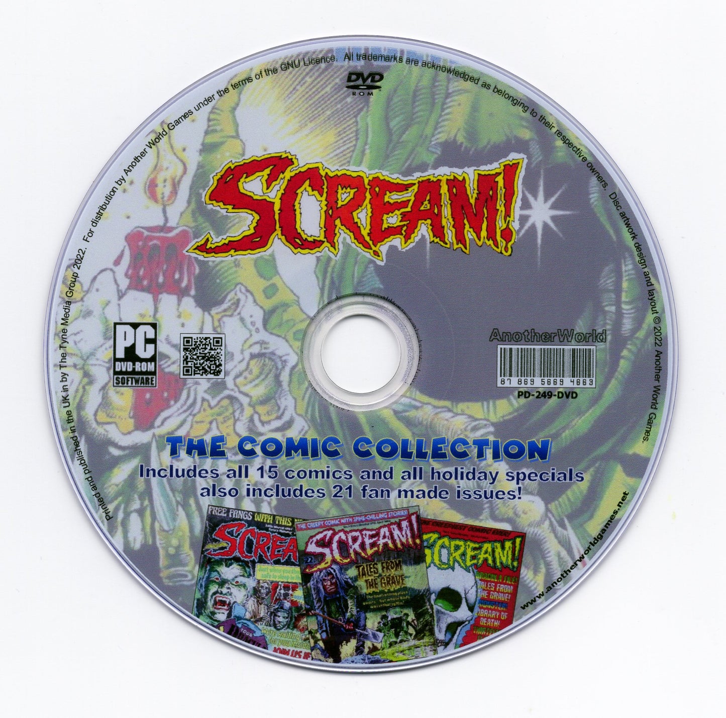 Scream! - Complete Comic Collection on DVD-ROM +Holiday Special +Fan-made Issues!