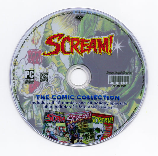 Scream! - Complete Comic Collection on DVD-ROM +Holiday Special +Fan-made Issues! - AnotherWorldGames