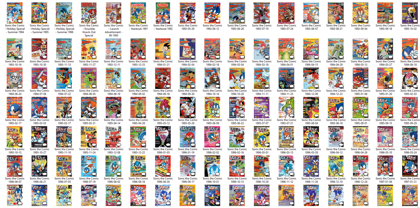 Sonic the Comic - The Comic Book Collection on Disc - Over 170 Issues +Specials (DVD-ROM)