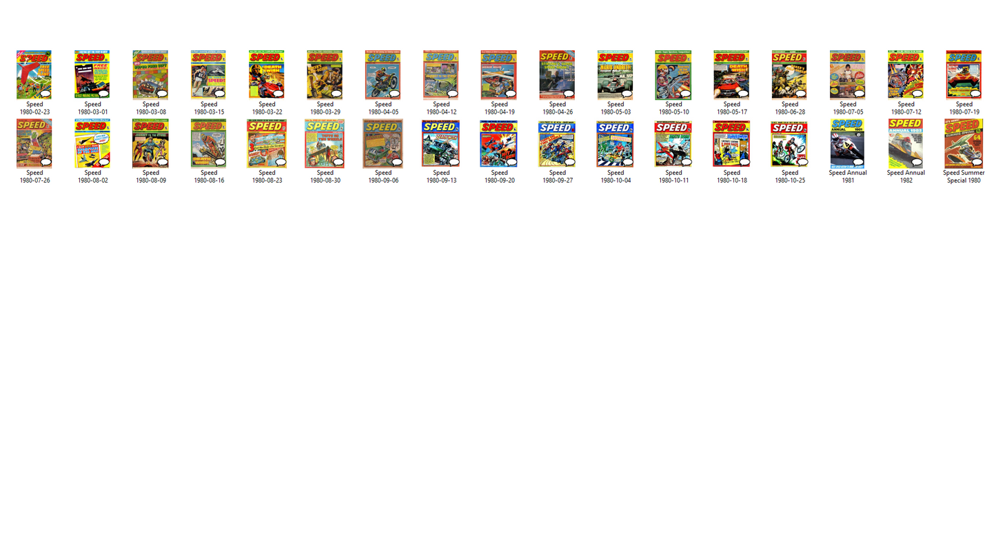 Speed! Comic - The Complete Collection on DVD-ROM +Annuals +Specials