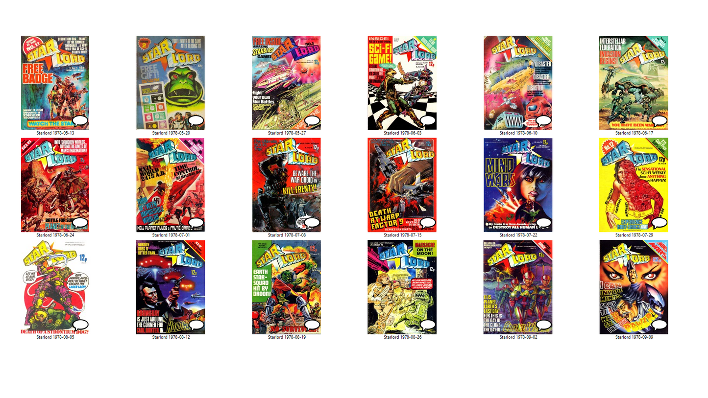 Starlord Comic - The Complete Collection on DVD-ROM +Annuals +Specials