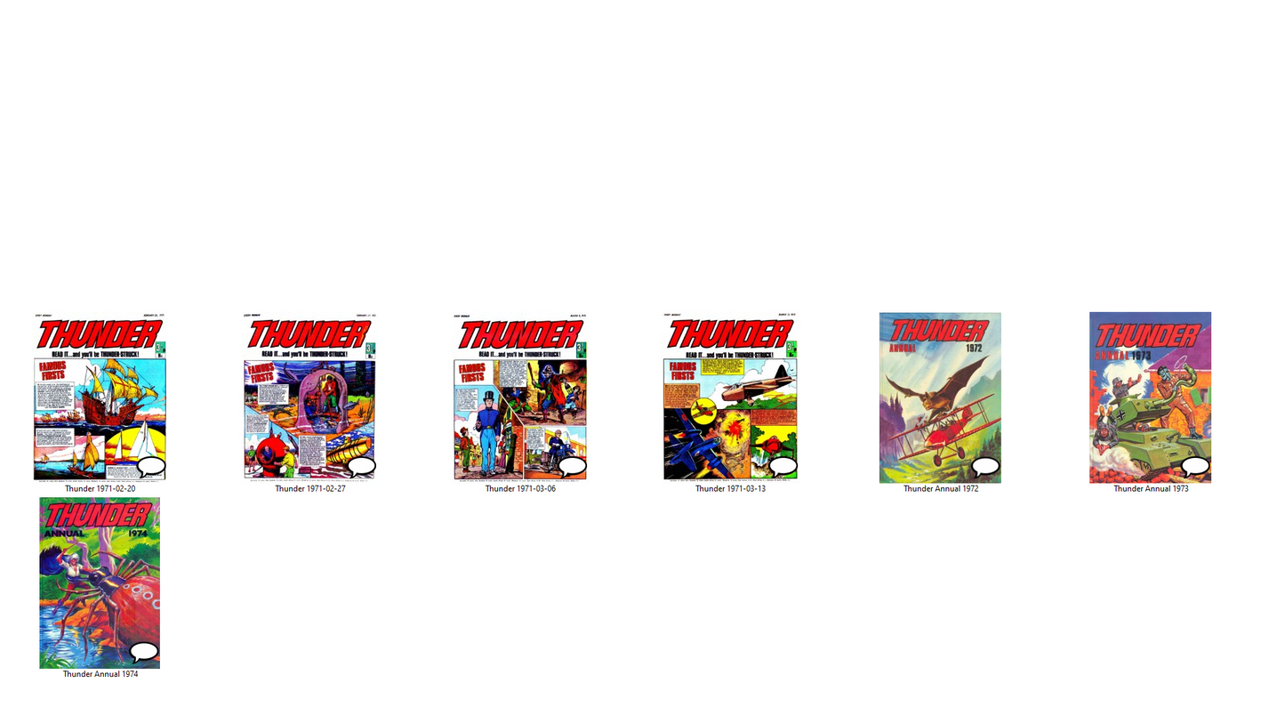 Thunder Comic - Complete Collection on DVD-ROM +Annuals