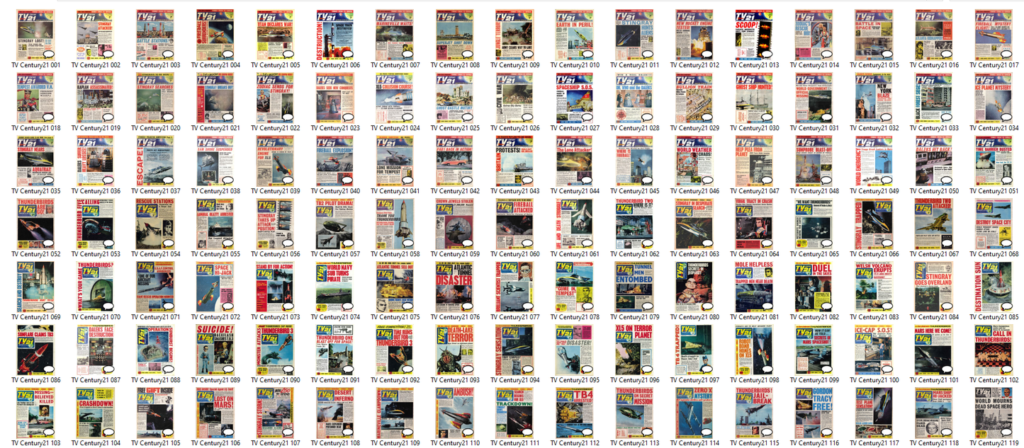 TV Century 21 & Joe 90 - Complete Collection on DVD-ROM Comics Annuals & Magazines