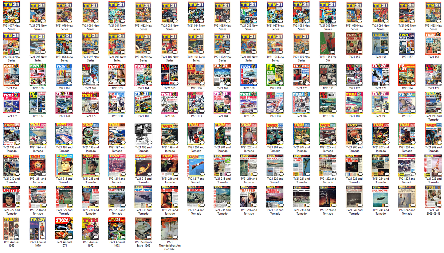 TV Century 21 & Joe 90 - Complete Collection on DVD-ROM Comics Annuals & Magazines