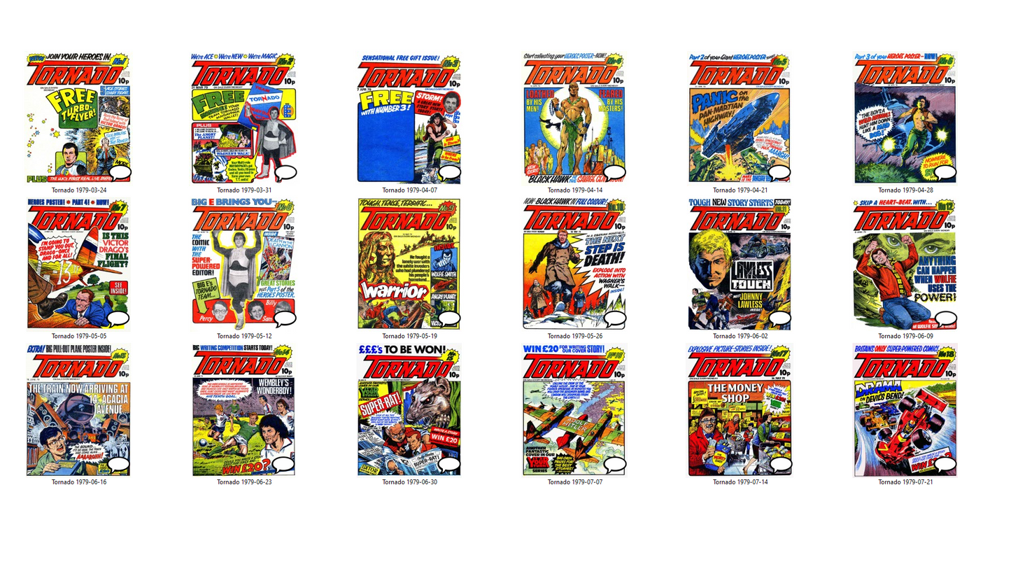 Tornado Comic - The Complete Collection DVD-ROM Full Run +Annual +Summer Special