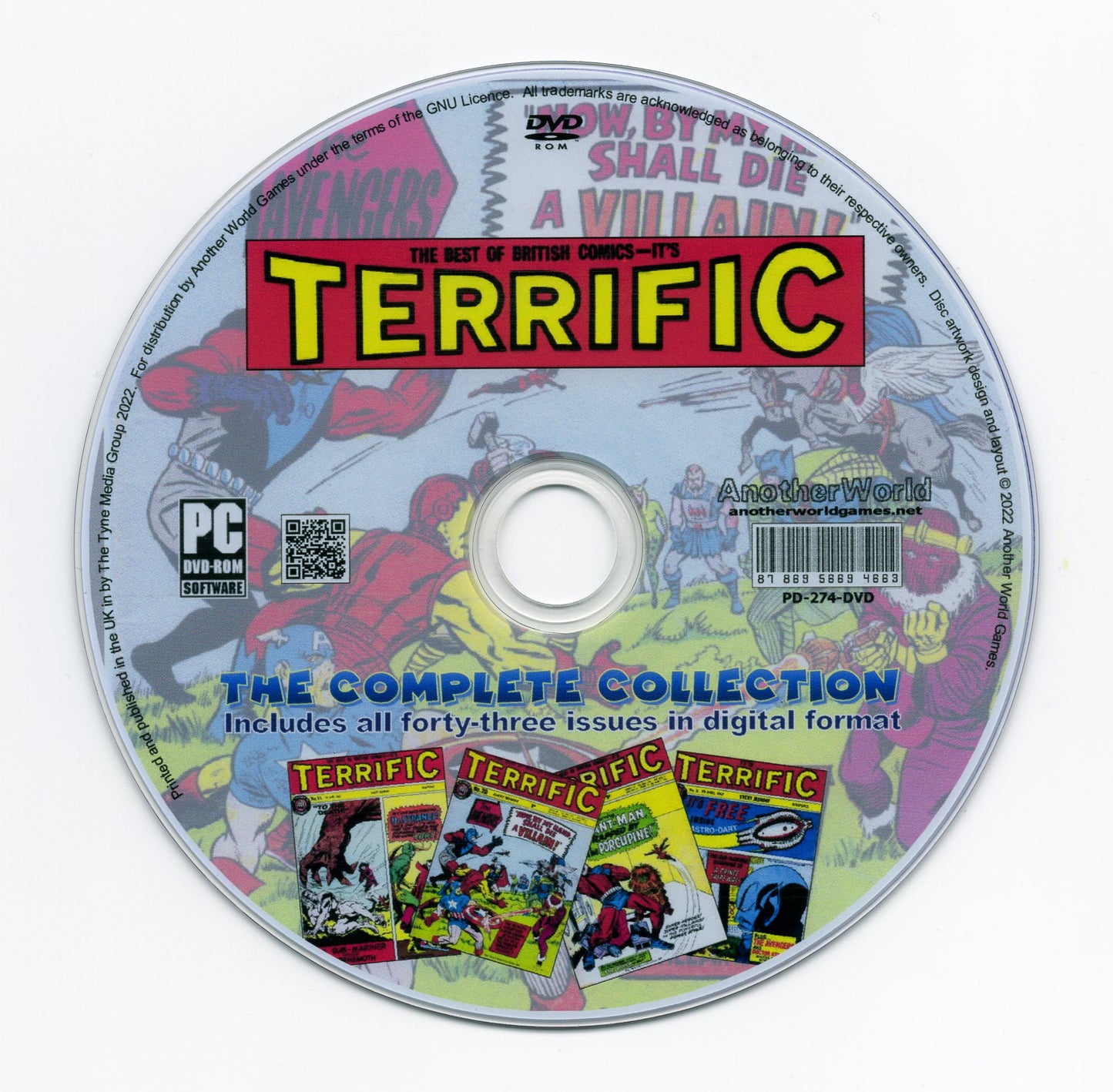 Terrific - Complete Comic Collection on DVD-ROM Full Run
