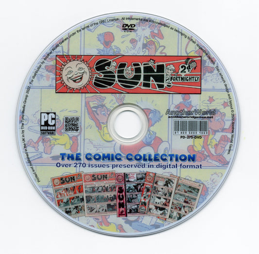 Sun - Comic Book Collection on DVD-ROM (270+ Comics) - AnotherWorldGames