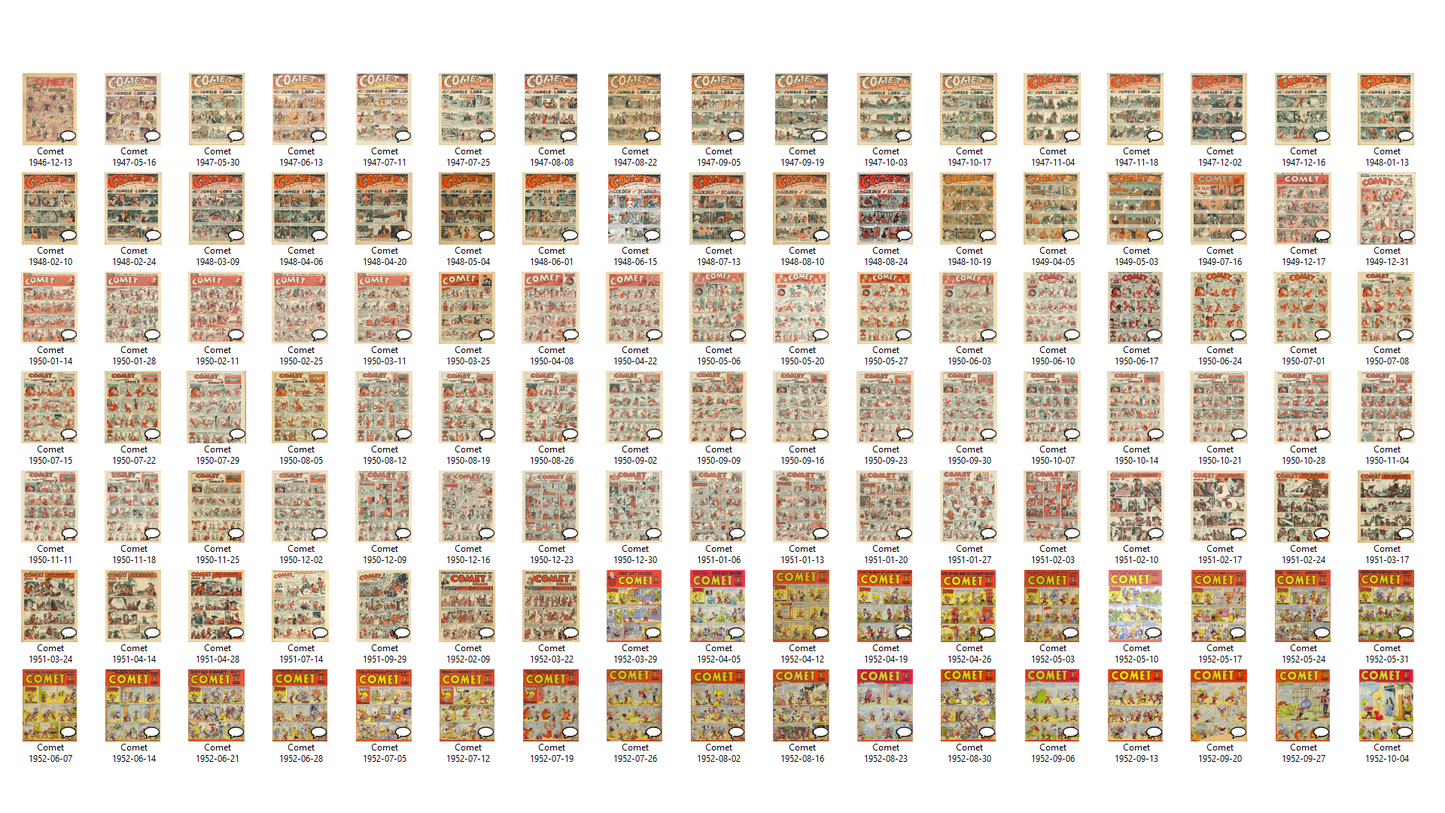 Comet - Comic Collection on DVD-ROM (290+ Comics)