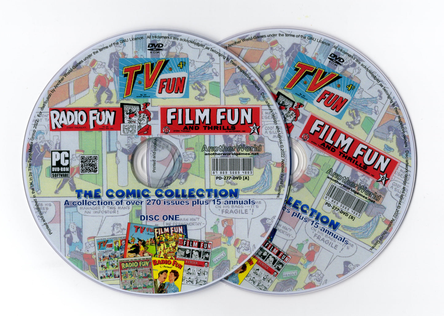 Film Fun/TV Fun/Radio Fun - Comic & Annual Collection on DVD-ROM (2 Disc Set)