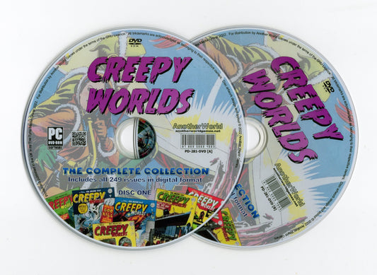 Creepy Worlds (Alan Class) Complete Comic Book Collection on DVD-ROM (2 Disc Set) - AnotherWorldGames