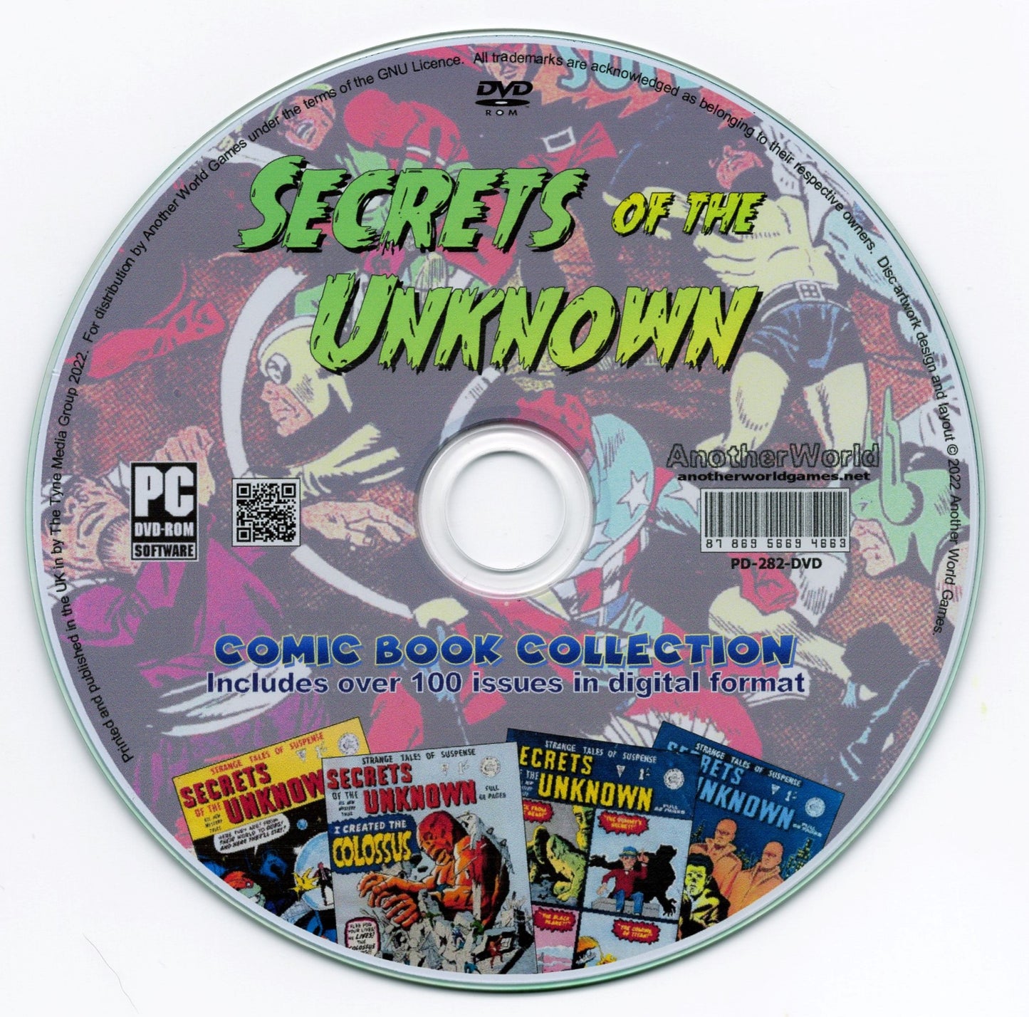 Secrets of the Unknown (Alan Class) Comic Book Collection on DVD-ROM