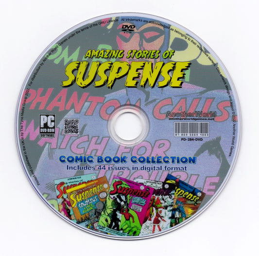 Amazing Stories of Suspense (Alan Class) Comic Book Collection on DVD-ROM - AnotherWorldGames