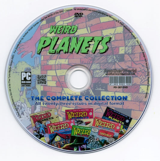 Weird Planets (Alan Class) Complete Comic Book Collection on DVD-ROM Full Run - AnotherWorldGames