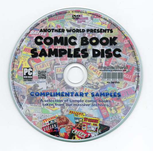 Comic Samples Compilation Pack - Comic Book Collection on DVD-ROM - AnotherWorldGames