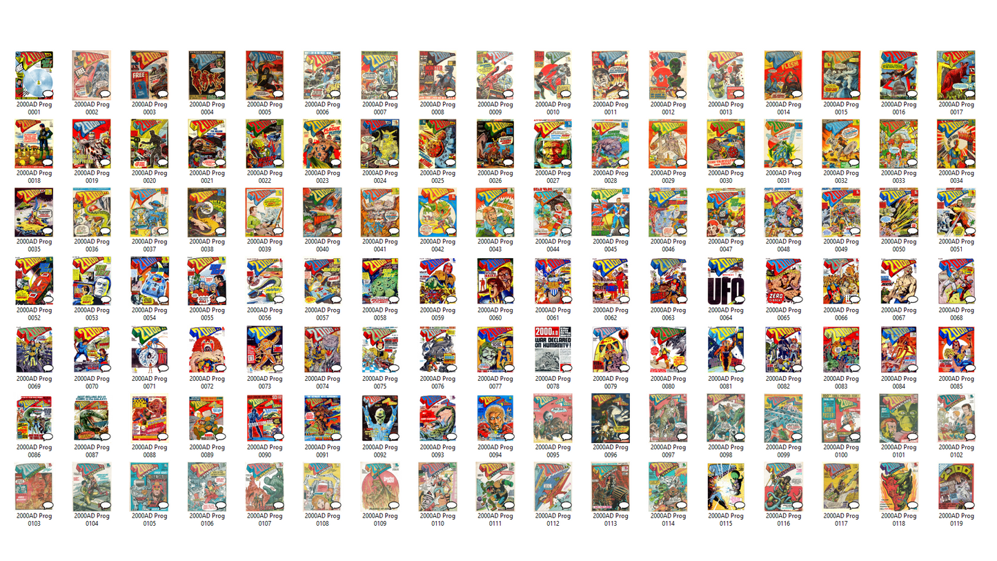 2000AD Progs (Full Run 1977-1984) Comic Collection on DVD-ROM (2 Disc Set)
