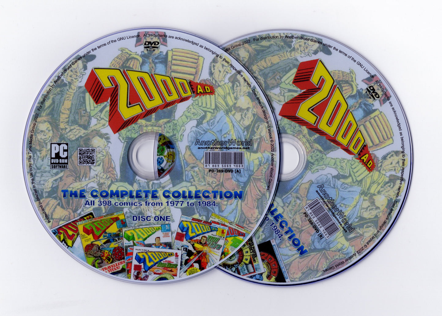 2000AD Progs (Full Run 1977-1984) Comic Collection on DVD-ROM (2 Disc Set)