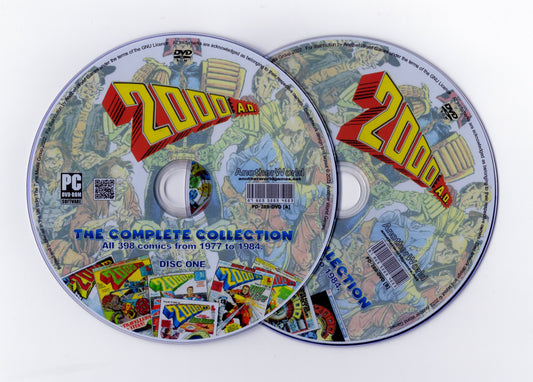 2000AD Progs (Full Run 1977-1984) Comic Collection on DVD-ROM (2 Disc Set) - AnotherWorldGames