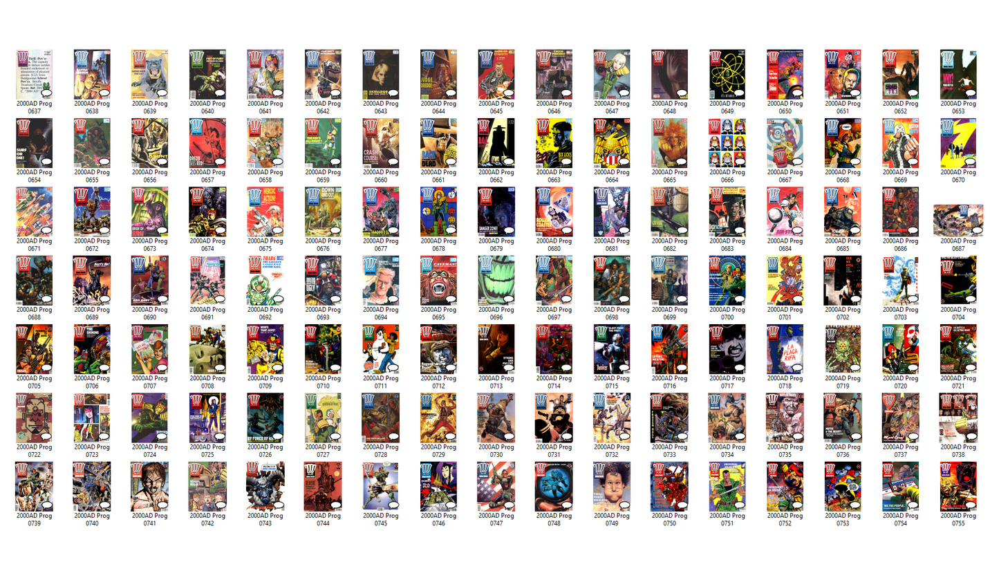 2000AD Progs (Full Run 1985-1992) Comic Collection on DVD-ROM (2 Disc Set)