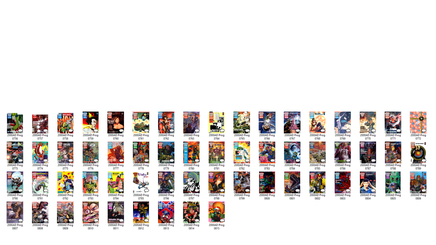2000AD Progs (Full Run 1985-1992) Comic Collection on DVD-ROM (2 Disc Set)