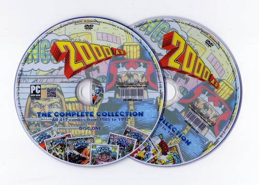 2000AD Progs (Full Run 1985-1992) Comic Collection on DVD-ROM (2 Disc Set) - AnotherWorldGames