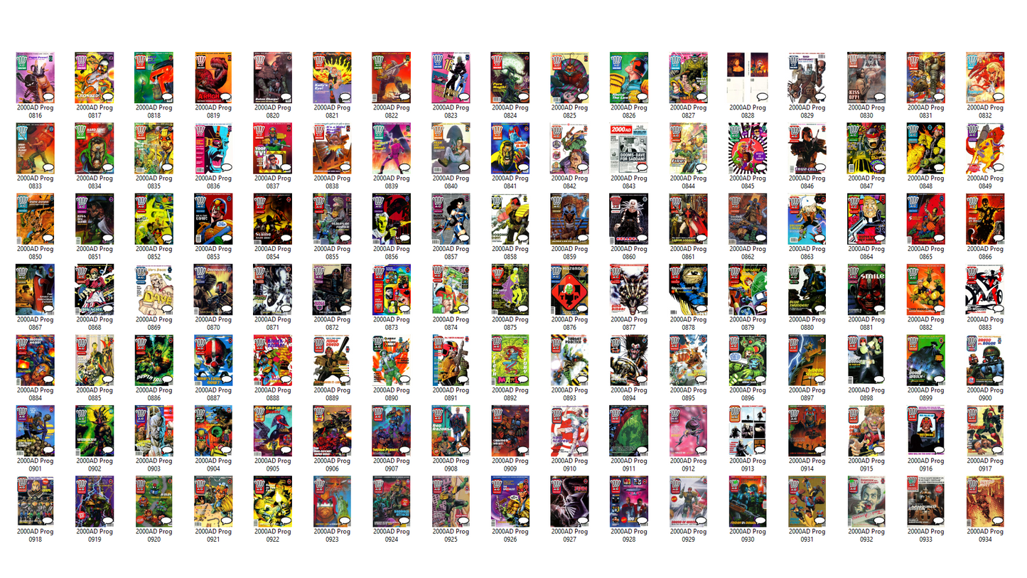 2000AD Progs (Full Run 1993-1999) Comic Collection on DVD-ROM (2 Disc Set)