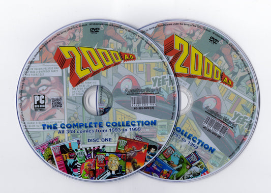 2000AD Progs (Full Run 1993-1999) Comic Collection on DVD-ROM (2 Disc Set) - AnotherWorldGames