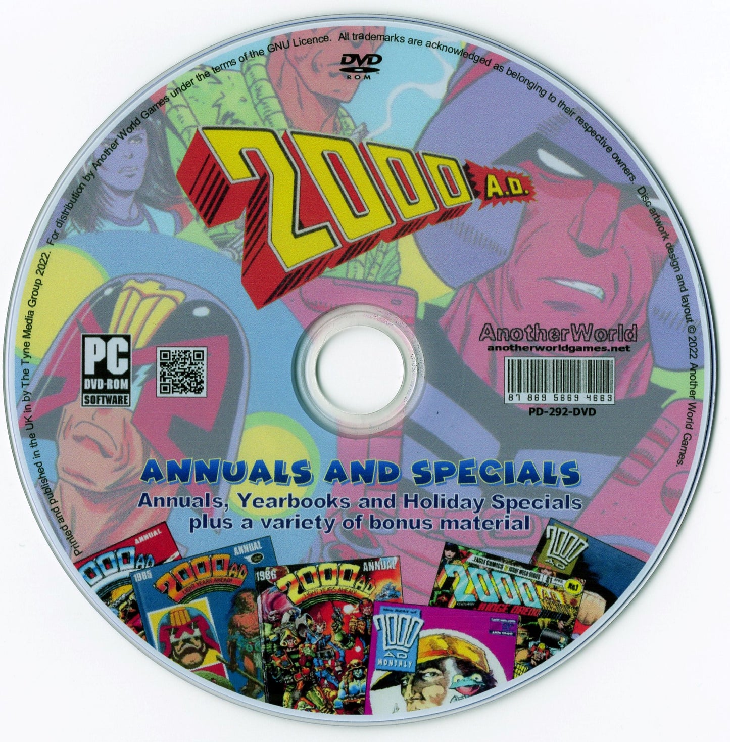 2000AD Annuals, Yearbooks & Holiday Special Collection on DVD-ROM +Extras