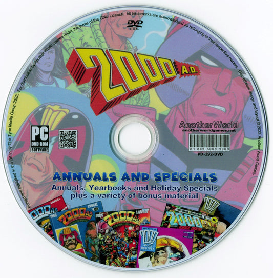 2000AD Annuals, Yearbooks & Holiday Special Collection on DVD-ROM +Extras - AnotherWorldGames