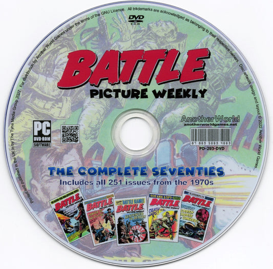 Battle Picture Weekly (1970s) Complete Comic Archive on DVD-ROM - AnotherWorldGames