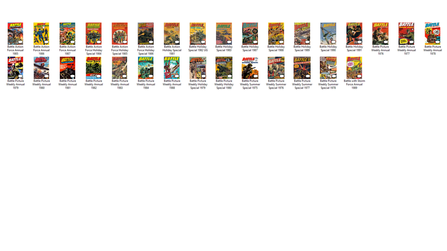 Battle Picture Weekly  - Complete Annuals & Specials Collection on DVD-ROM