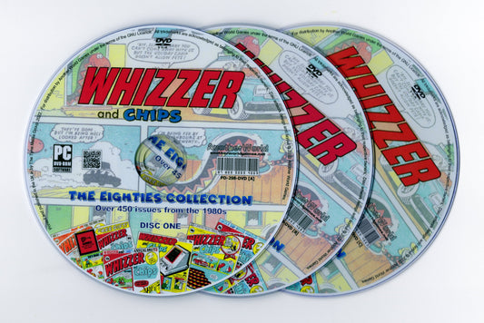 Whizzer and Chips (1980s) Comic Book Collection on DVD-ROM (3 Disc Set) - AnotherWorldGames