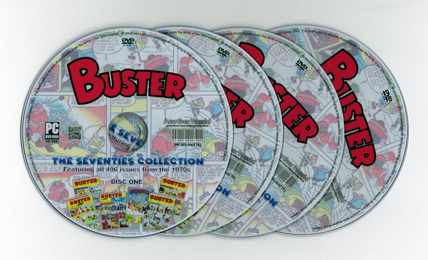 Buster (1970s) The Complete 1970s Comic Collection on DVD-ROM (4 Disc Set)