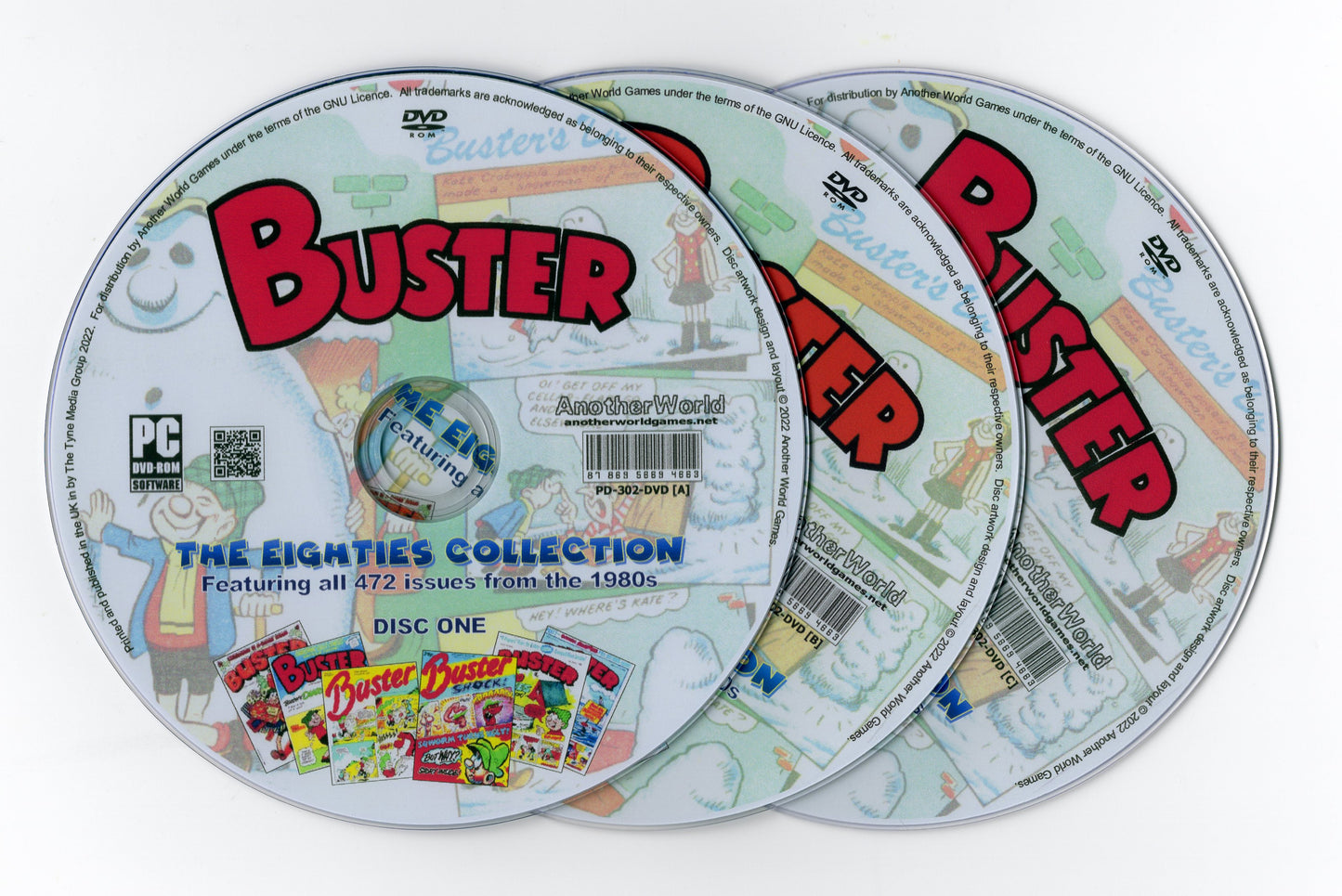 Buster (1980s) The Complete 1980s Comic Collection on DVD-ROM (4 Disc Set)