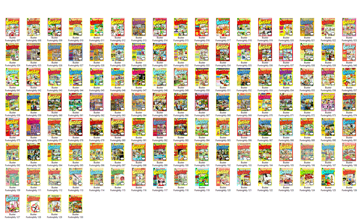 Buster (1990s) The Complete 1990s Comic Collection on DVD-ROM (4 Disc Set)