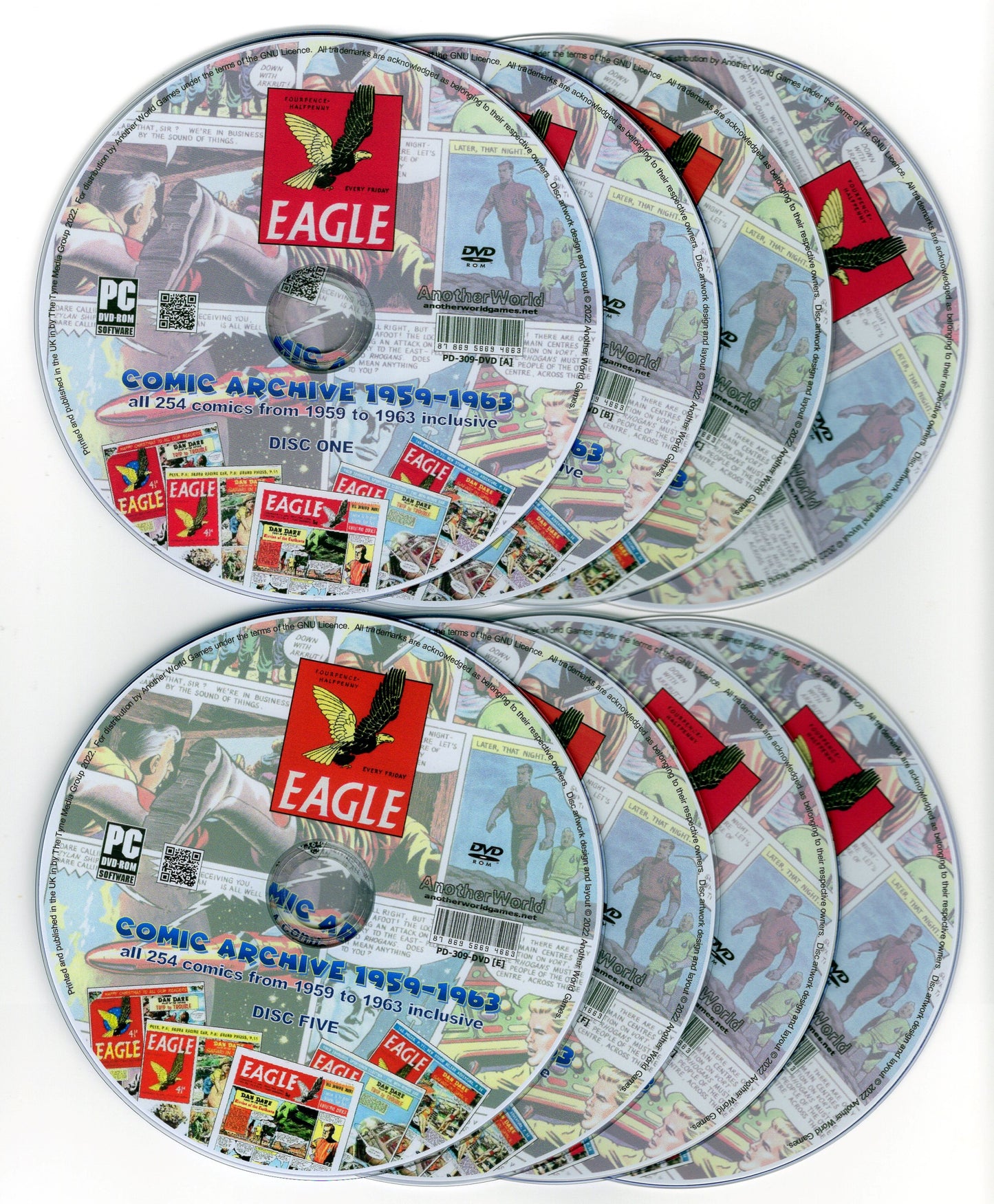 Eagle Comic (1959-1963) The Complete Archive on DVD-ROM (8 Disc Set) 1st Series