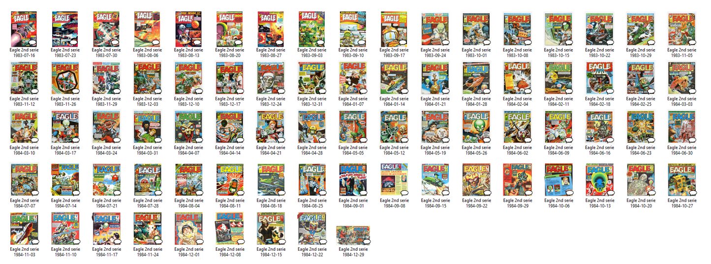 Eagle Comic (1982-1984) The Complete Archive on DVD-ROM 2nd Series