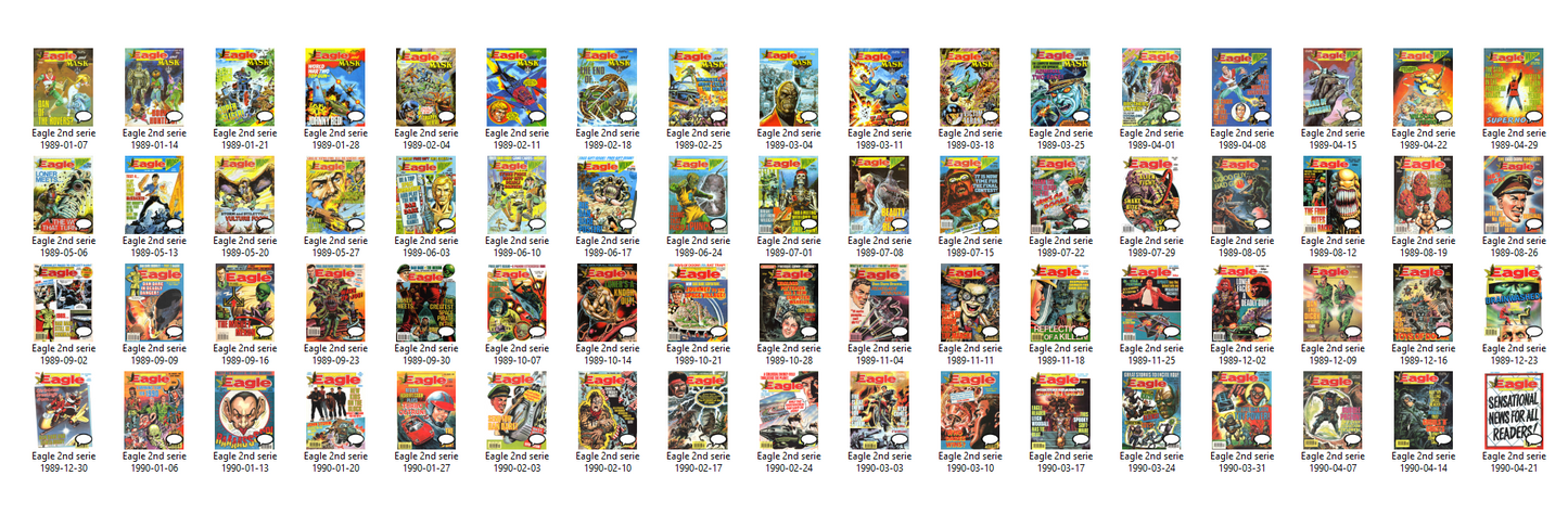 Eagle Comic (1989-1992) The Complete Archive on DVD-ROM 2nd Series