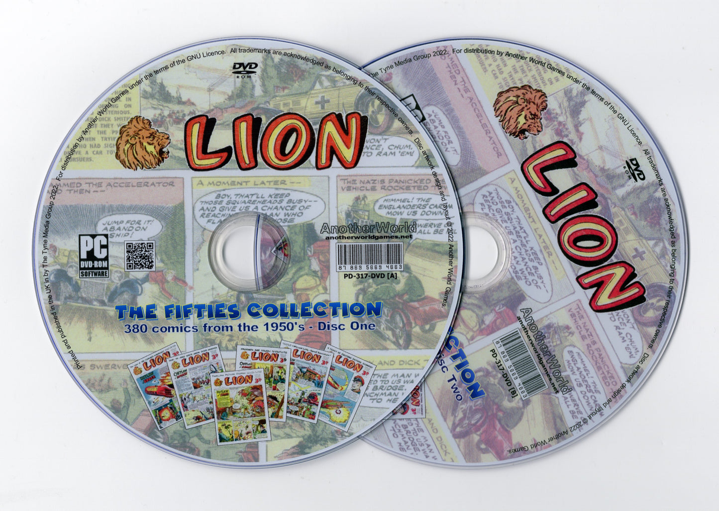 Lion Comic - The 1950s Collection - The Fifties Comic Collection on DVD-ROM (2 Disc Set)