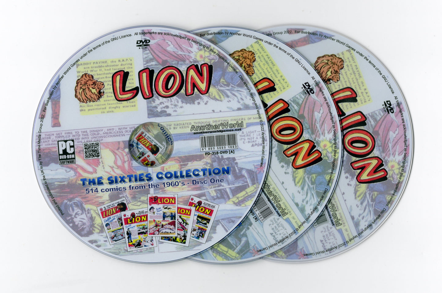 Lion Comic - The 1960s Collection - The Sixties Comic Collection on DVD-ROM (3 Disc Set)