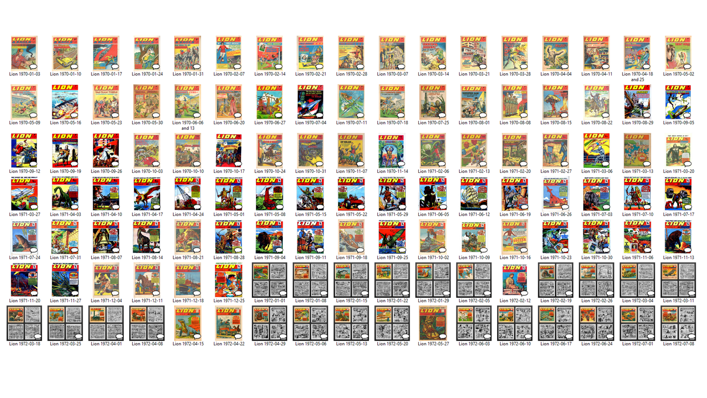 Lion Comic - The 1970s Collection - The Complete Seventies Comic Collection on DVD-ROM (2 Disc Set)