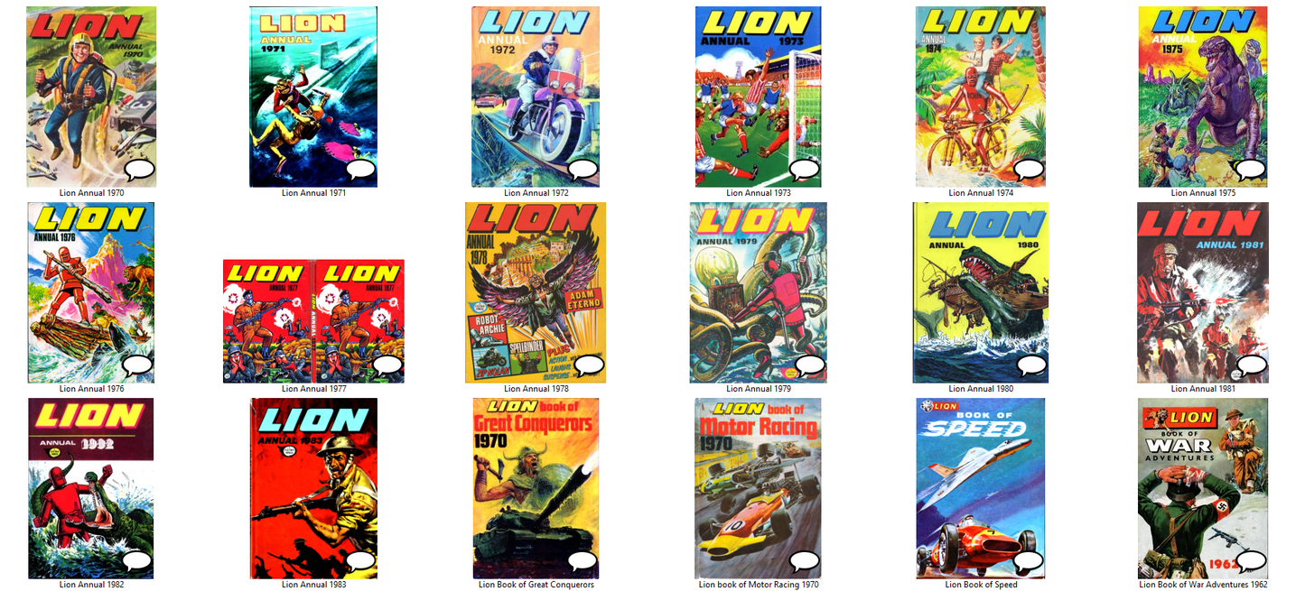 Lion Comic - The Complete Annual & Holiday Special Collection - Comics on DVD-ROM