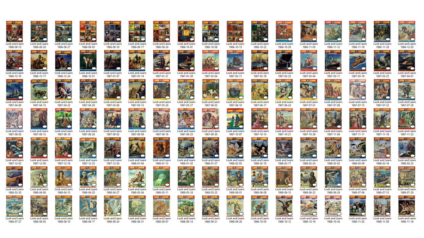 Look and Learn Magazine Complete Collection (Set 1 - 1962-1968) Full Run on DVD-ROM (3 Disc Set)
