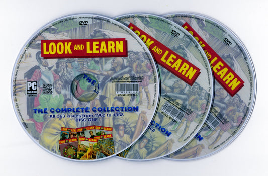 Look and Learn Magazine Complete Collection (Set 1 - 1962-1968) Full Run on DVD-ROM (3 Disc Set) - AnotherWorldGames