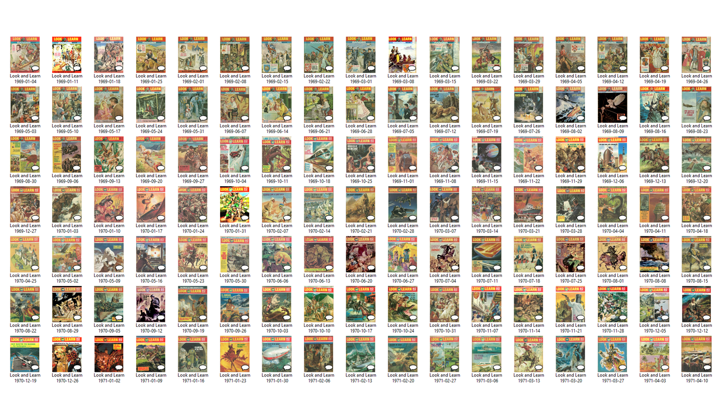 Look and Learn Magazine Complete Collection (Set 2 - 1969-1975) Full Run on DVD-ROM (3 Disc Set)