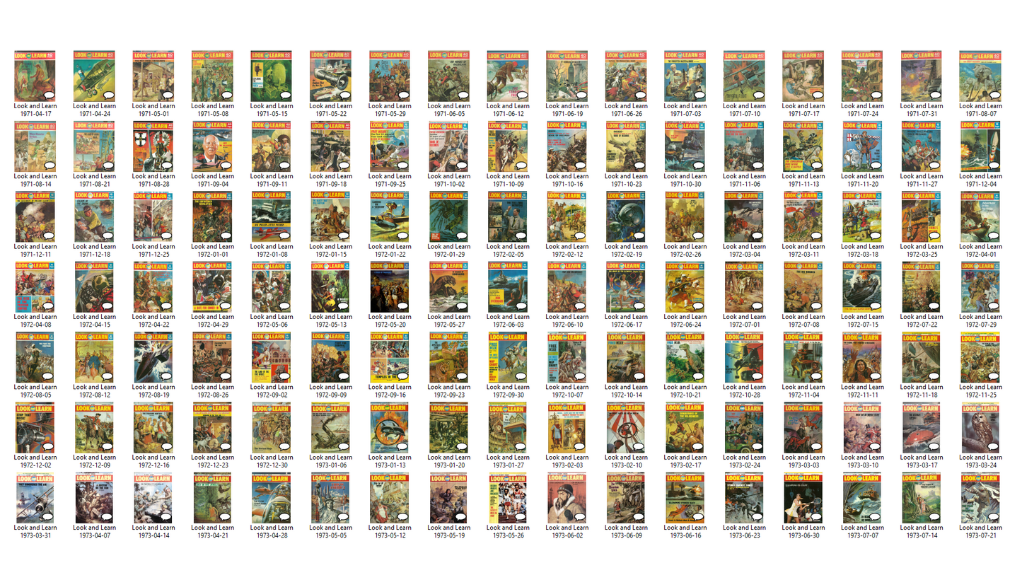 Look and Learn Magazine Complete Collection (Set 2 - 1969-1975) Full Run on DVD-ROM (3 Disc Set)