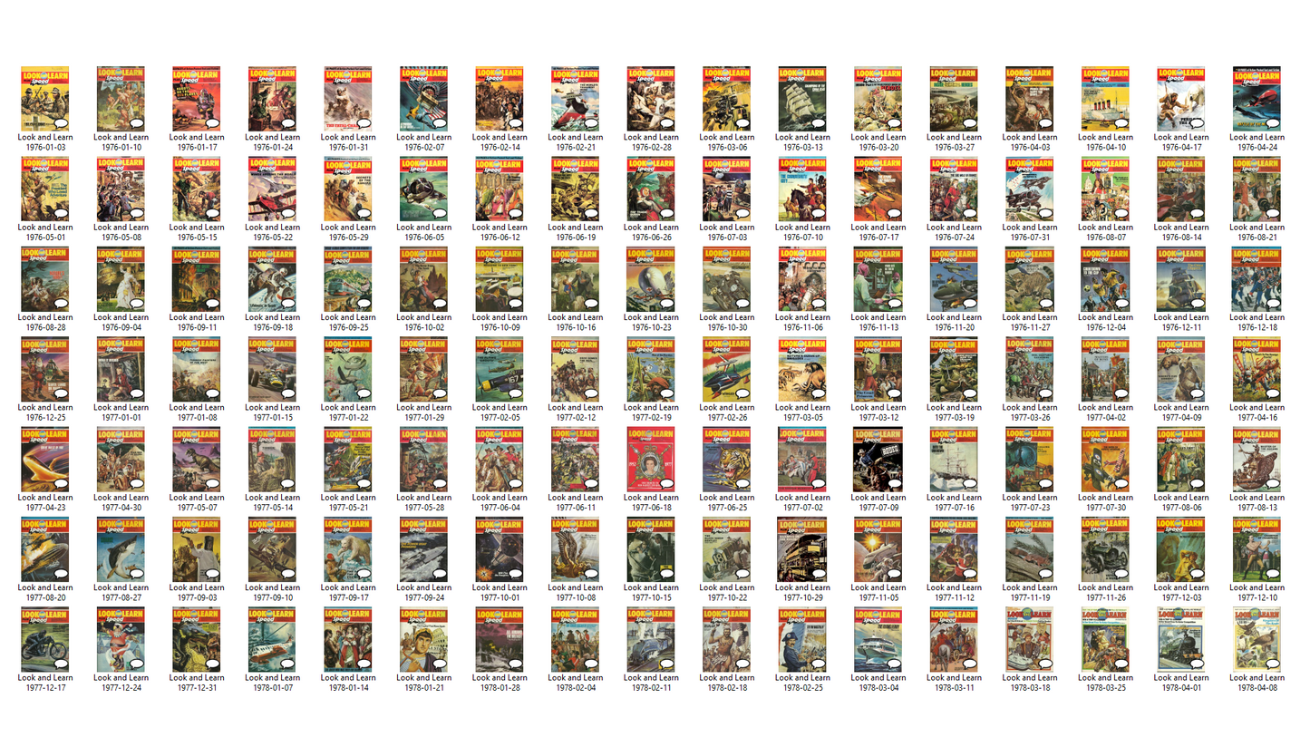 Look and Learn Magazine Complete Collection (Set 3 - 1976-1982) Full Run on DVD-ROM (3 Disc Set)