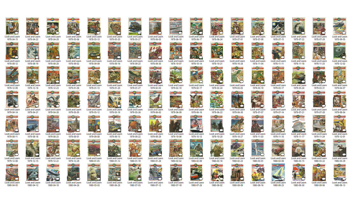 Look and Learn Magazine Complete Collection (Set 3 - 1976-1982) Full Run on DVD-ROM (3 Disc Set)