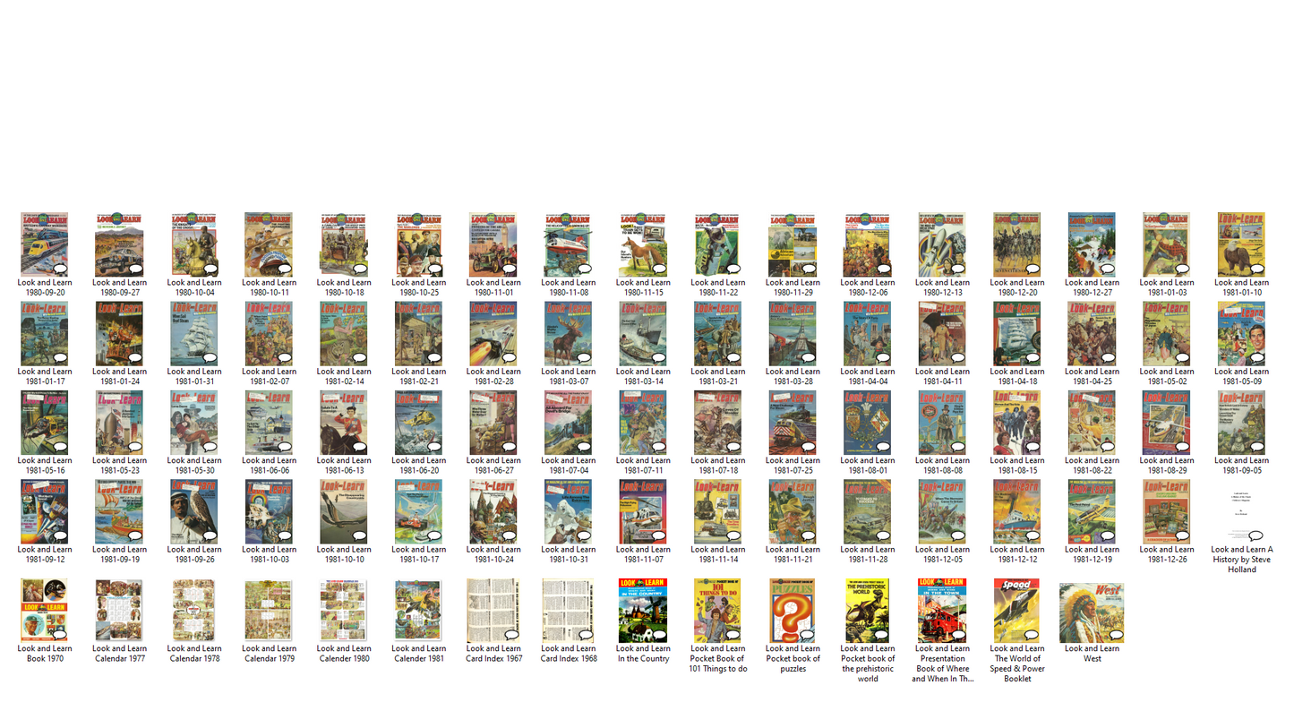 Look and Learn Magazine Complete Collection (Set 3 - 1976-1982) Full Run on DVD-ROM (3 Disc Set)