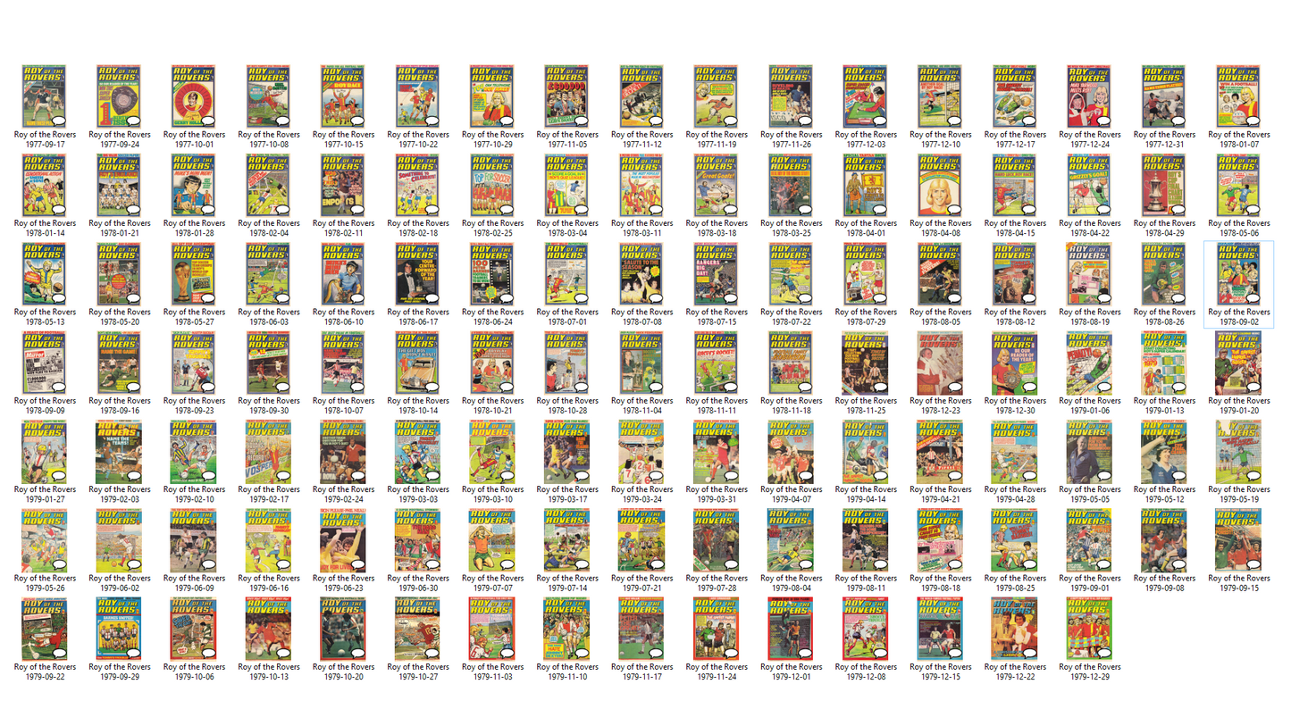 Roy of the Rovers - The Complete 1970s Comic Collection – Full Run on DVD-ROM